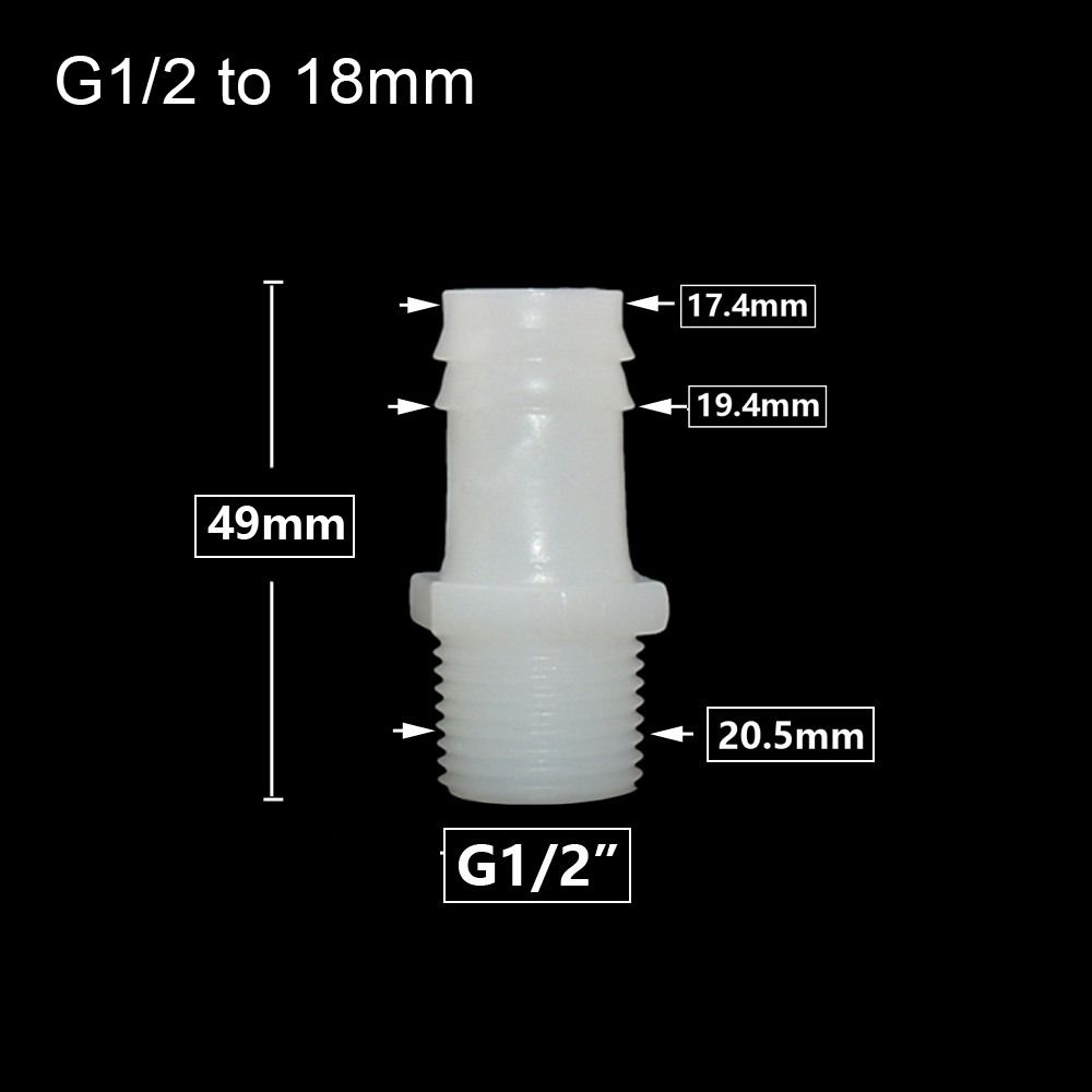 1/10 шт. фитинги для труб, разъем для шланга, система капельного орошения, резьба 1/2 дюйма, муфта для зазубренной трубы