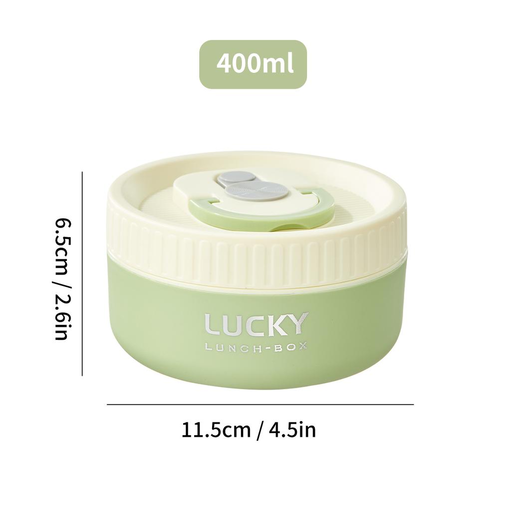 Insulated Bento Lunch Box With Tableware Microwave Safe Portable 304 Stainless Steel Food Storage Container Stackable