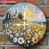 30cm Round Wooden Wall Clock Made from Bamboo or Other Fast-Growing Wood