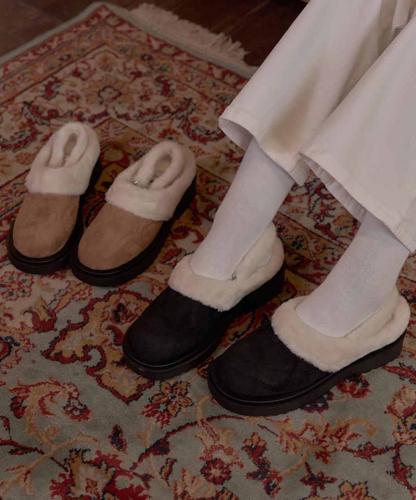 Шерстяные клоги Shoehi (2 цвета)_B5222