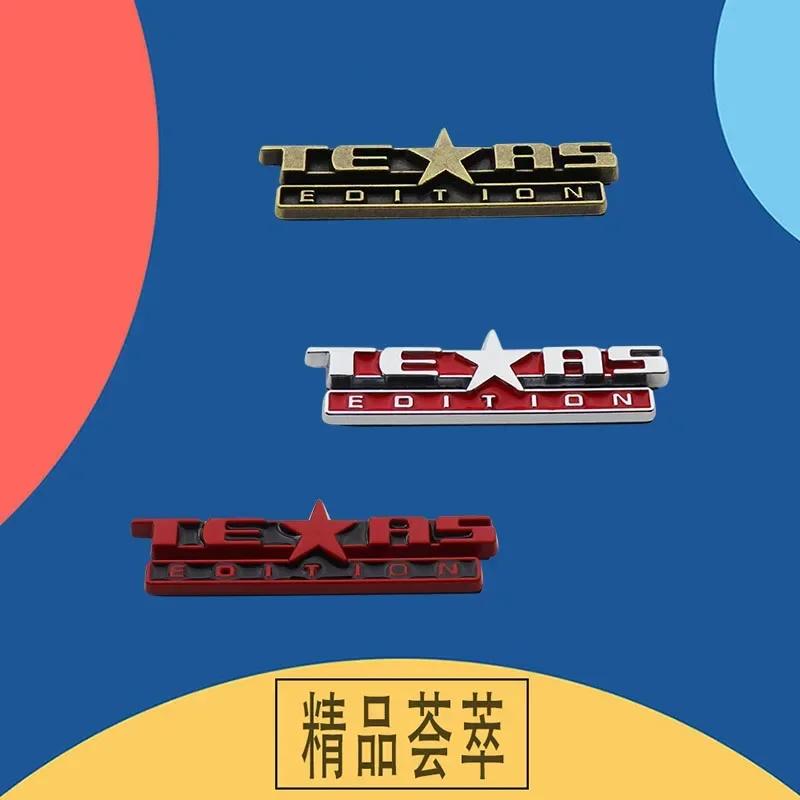 2pcs Premium Texas Edition car Engine Fender trunk Tail Decal Emblem Badge Sticker for American US SUV Off Road Car