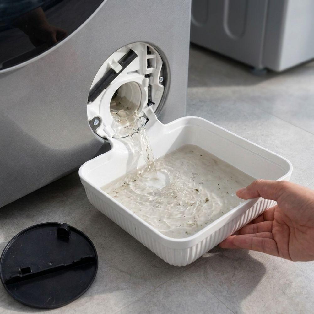 Heavy Duty Washer Drain Guide Tray Front-mounted Lint Water Collection Box Floor Protection
