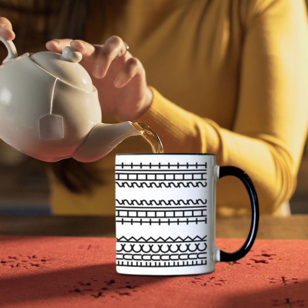 Творческая новая керамическая кухонная забавная черная кофейная чашка