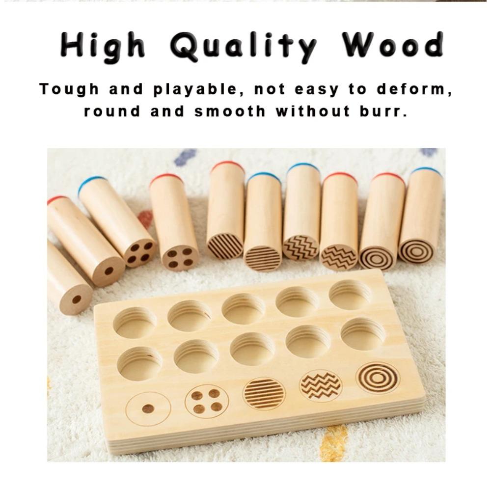 Детские сенсорные игрушки Тактильная доска Игра на сопоставление и сортировку Аудиальное обучение Раннее образование Учебные пособия Деревянная игрушка Монтессори