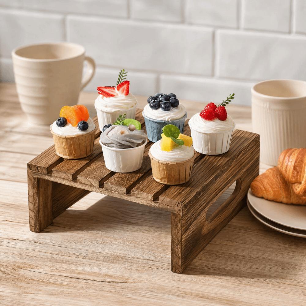 Rustic Dessert Display Stand Vintage Serving Stand Dim Sum Rack Food Display Rack Wedding