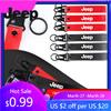 Для автомобиля Jeep Брелок-лента для ключей Нейлоновый брелок Значок Брелок Кольцо для брелока Для JEEP GrandCherokee Renegade Wrangler Compass Patriot A