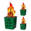 Статуя костра в мусорном контейнере, забавный средний палец, украшение для костра, забавный костер, декор для стола, домашний офис, розыгрыш, подарки