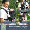 Porte-bébé - DREAMBABY - 3 faces On-the-Move - Noir