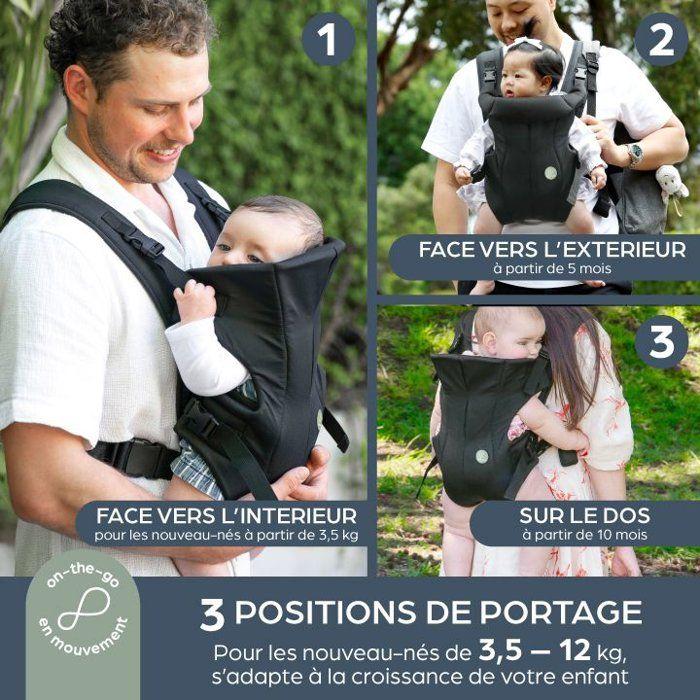 Porte-bébé - DREAMBABY - 3 faces On-the-Move - Noir