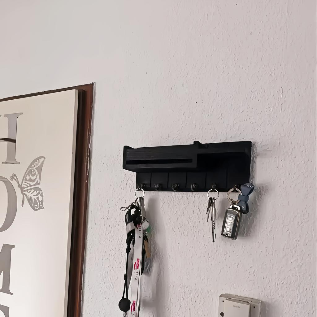 Настенный деревянный держатель для ключей 1 шт. полка крючки организация дома декор фермерского дома