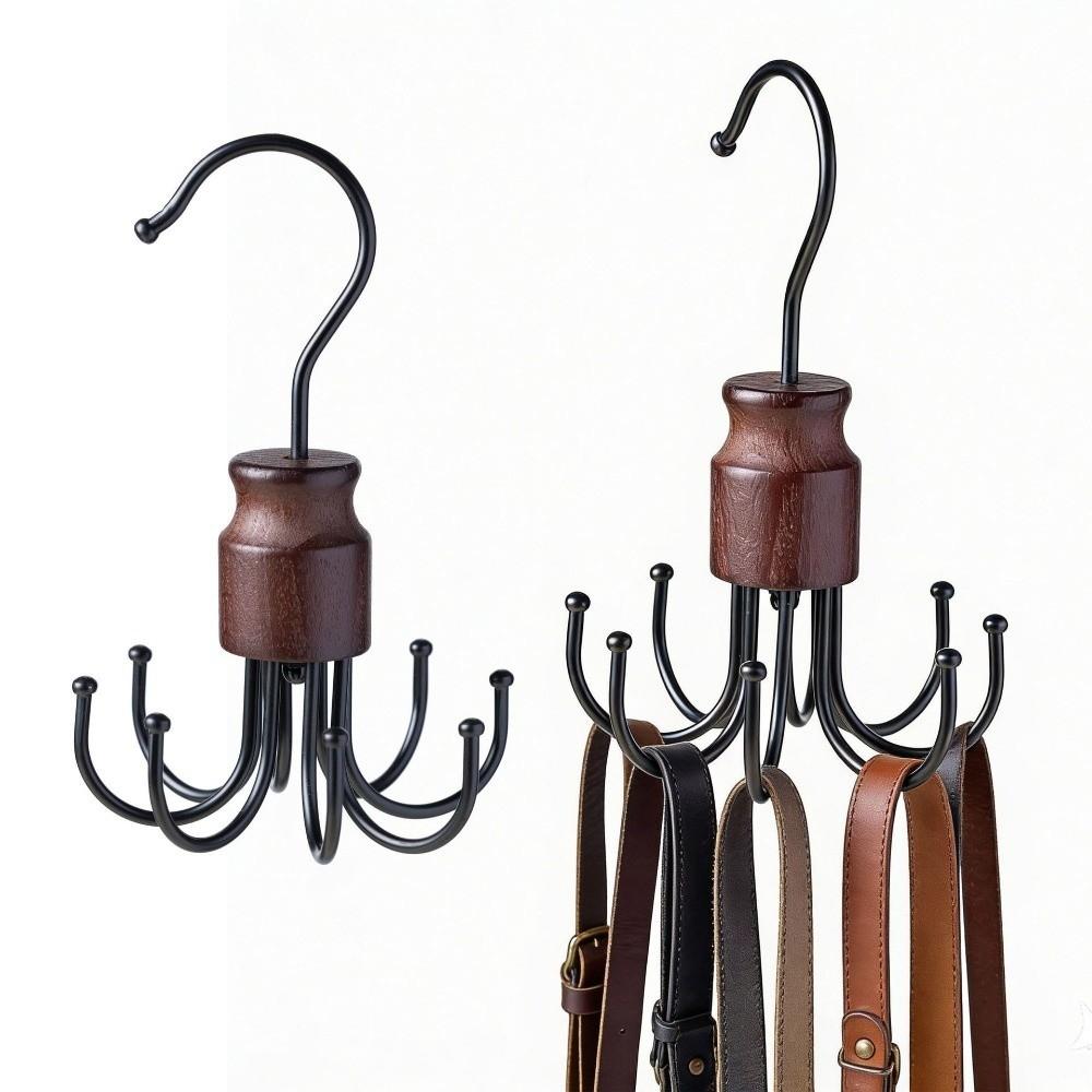 360° Rotating Octopus Clothes Hanger Metal Hanging Organizer Rotating Hooks Household Use