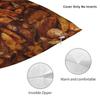Steak Fries Seamless Pattern  Pillow Cover  Square Cushion Cover Cute Funny Pillow Case For Office Car Home Decor