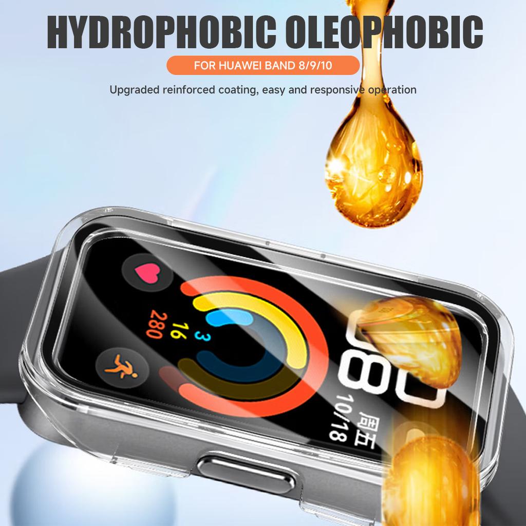 Чехол+Защитное стекло для Huawei watch 10/9/8 Ударопрочный/Защита от царапин Бампер Оболочка для Huawei Band 9/8/10 Умные часы Защитный чехол