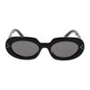 Celine Solid Design Oval Sunglasses Women sunglasses Black CL40276U.