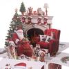 Christmas 3D Pop Up Greeting Card Santa's Coming Holiday Gift Card for Women Men Kids Husband Wife Mom Dad Daughter