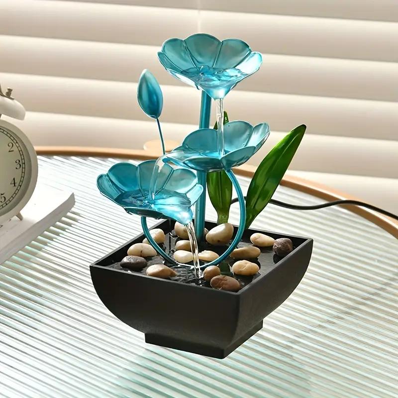 Настольный фонтан с успокаивающими звуками и автоматическим насосом для релаксации идеально подходит для декора дома и офиса