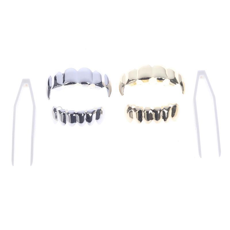 Хип-хоп зубы Grillz верхняя и нижняя гриль зубы грили гангстерские украшения подарок