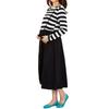 Clove Cube Maternity Dress with Nursing Striped or Long Sleeves Zipper, Opening, Print, Long, Maxi, Short, (Long Sleeves, M/Medium)