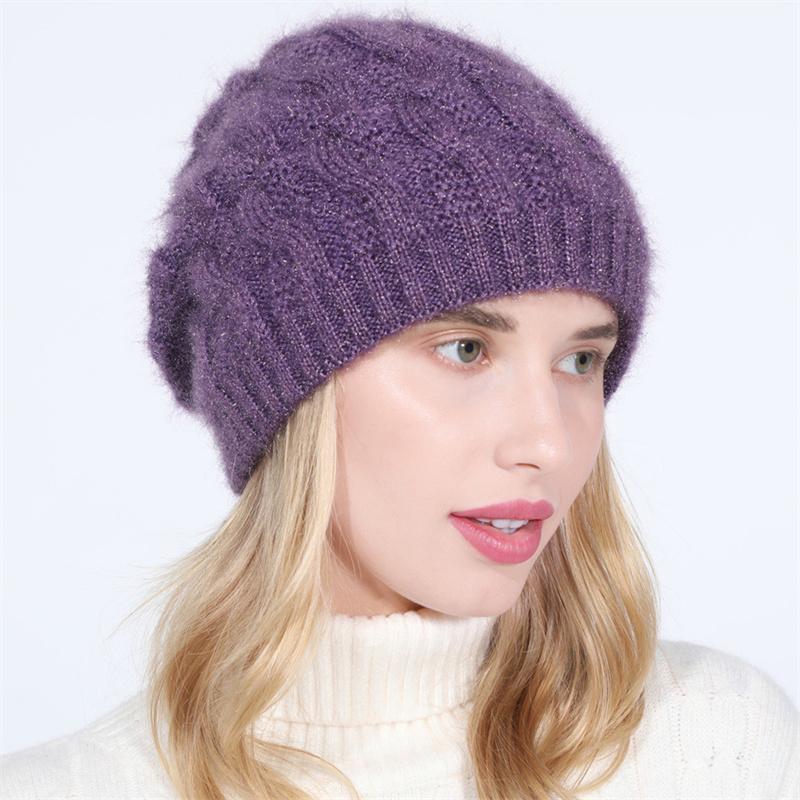 Зимние женские шапочки-снуды, градиентный цвет, вязаная шапка, теплая модная уличная ветрозащитная утолщенная шапка с шарфом для женщин