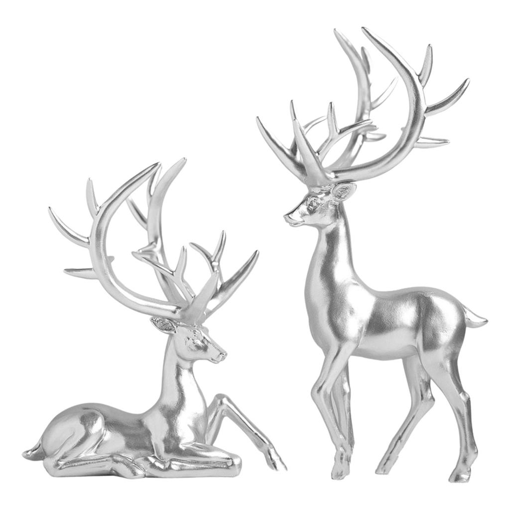Exquisites Resin Elk Sculptures Resin Deer Ornamentation Perfect For Enhancing Artistic Ambiance In Living Space