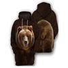 Panda Bear Gorilla 3d Printed Animal Sweatshirt Men's Casual Pullover Streetwear Men's Crew Neck Long Sleeve Hoodie Men's Top
