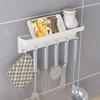 Wall-mounted Key Hanger Without DrillingTraceless Wall-mounted Kitchenware Storage Rack Bathroom Storage Rack