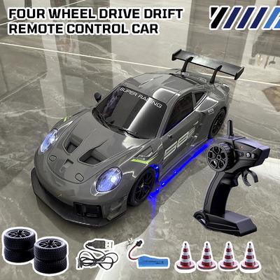 Радиоуправляемая дрифт-машина 1/20 4WD Гоночная модель автомобиля с подсветкой 2,4G 4-канальное дистанционное управление Спортивный автомобиль Игрушка для мальчиков Соревновательная игра Детская игрушка