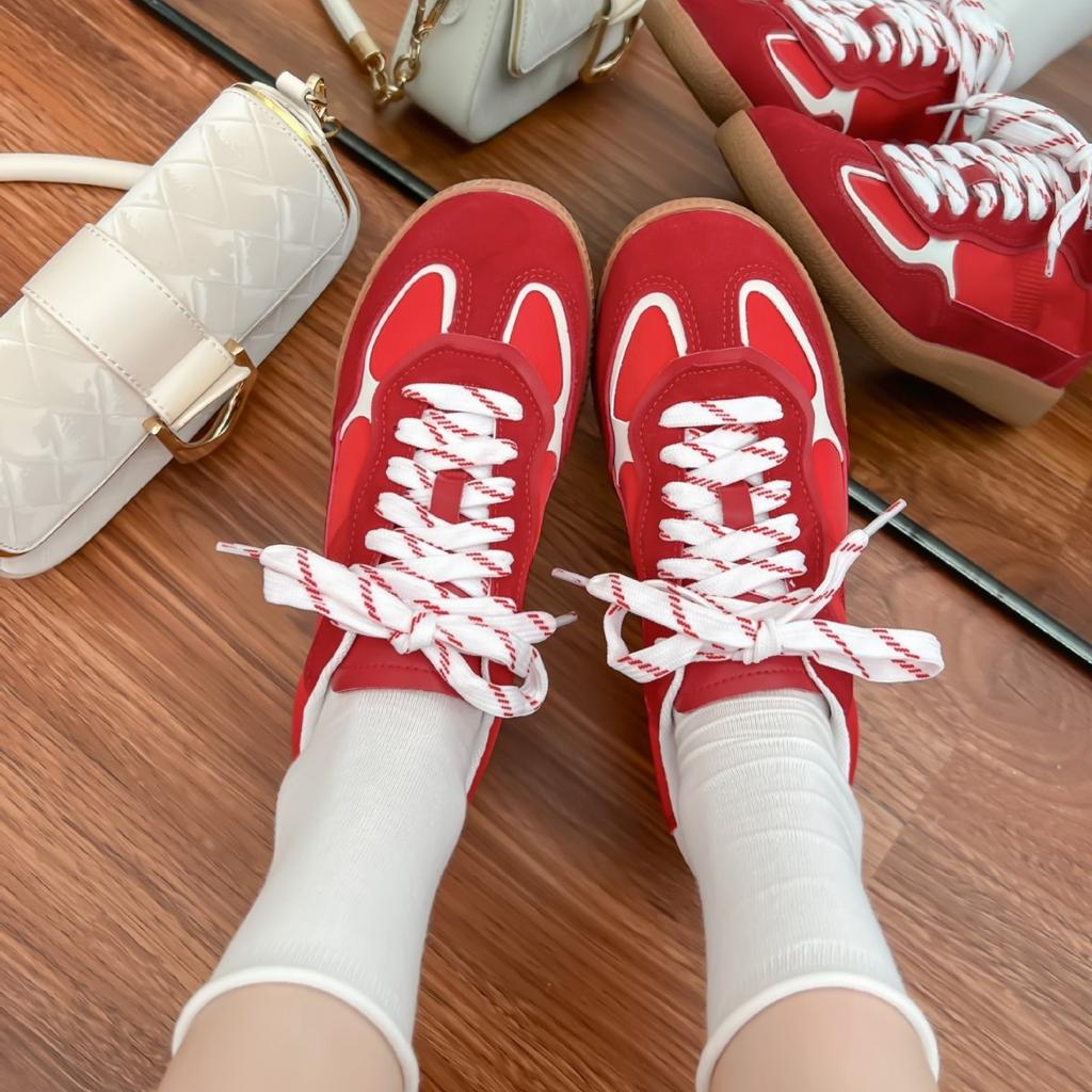 Retro German Training Shoes Platform Sports Shoes Women's Outer Wear Advanced Sense College Style Forrest Gump Shoes Women's Summer Versatile Women'