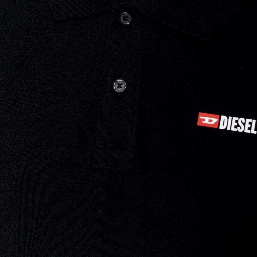 Diesel Mens Weet-Spilt Polo Shirt