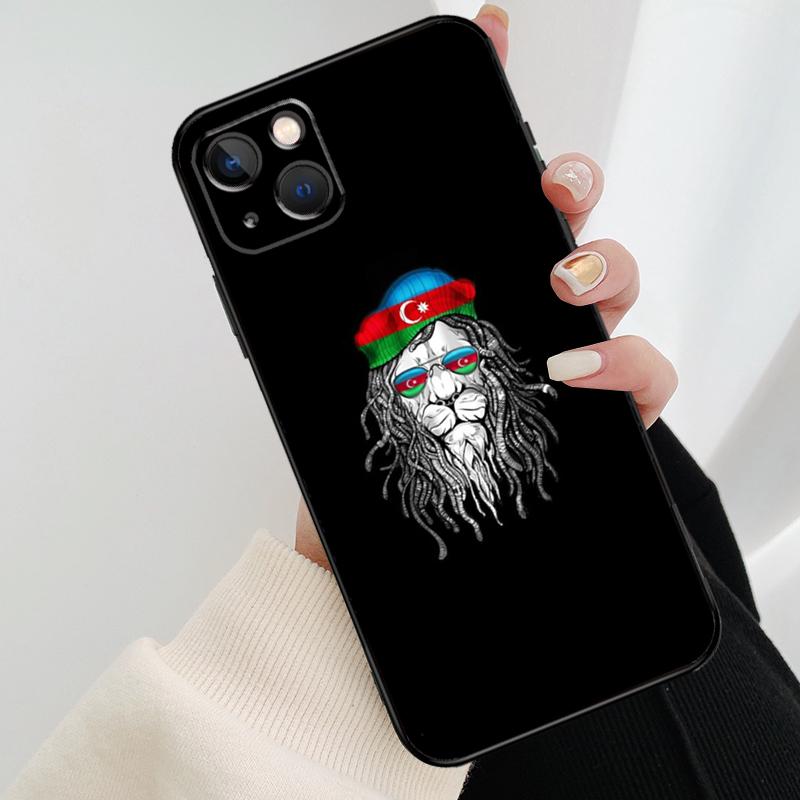 Чехол для телефона Азербайджан Бута Флаг Для iPhone 17 Pro Max 16 15 11 13 12 14 Pro Max mini 15 16 Plus 16e 17 Air Cover