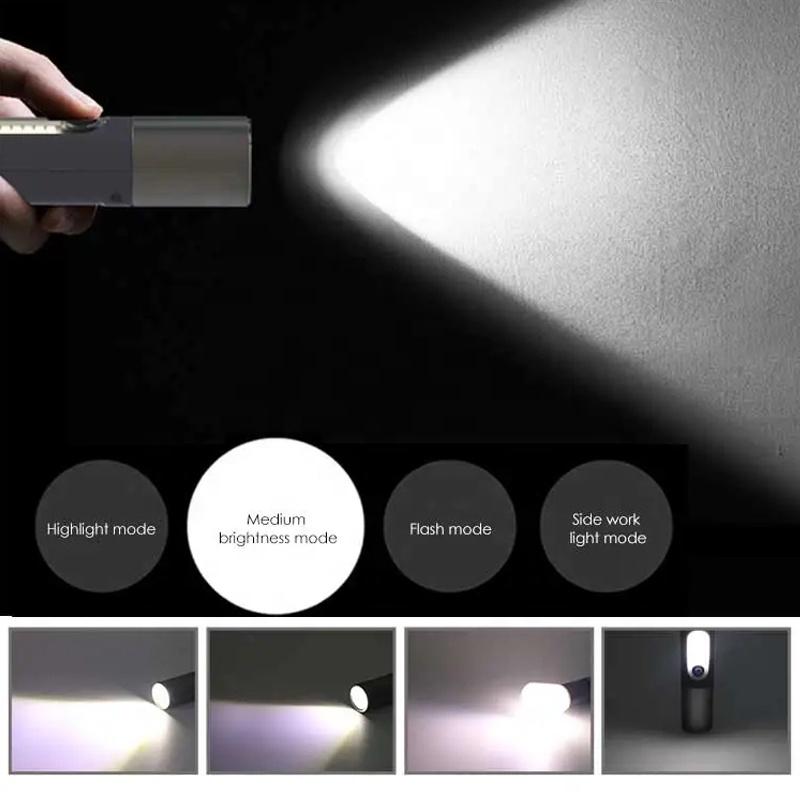 Wholesale Multi-Functional Outdoor Camping Flash Light Rechargeable Telescopic Zoom Mini