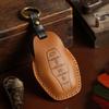 Чехол для ключа от машины Chery Jetour ручной работы из кожи Crazy Horse с пряжкой