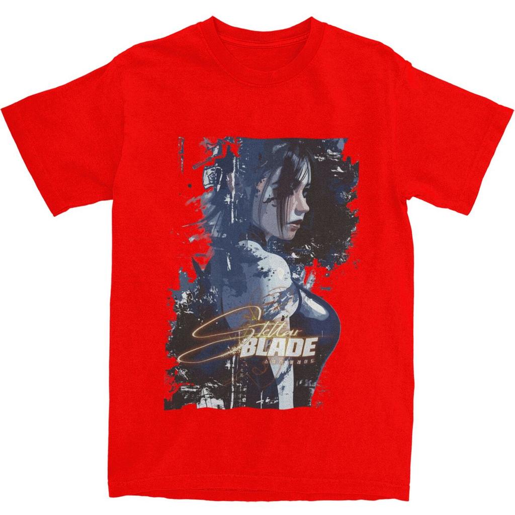 Мужские футболки с фанартами Stellar Blade, хлопковые топы, летняя футболка Y2K с коротким рукавом, футболка с круглым вырезом, новинка