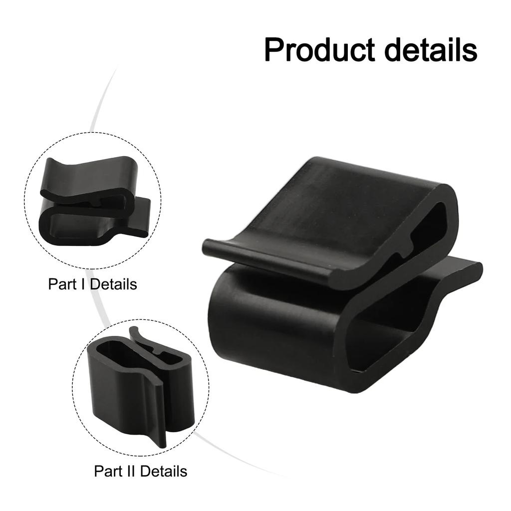 100pcs Photovoltaic Cable Clamp Solar Panel Plastic Wire Clip Fastener Fixing Clip Secure Cable Management For Solar Panel
