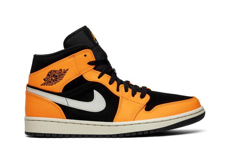 Мужские кроссовки Nike Jordan 1 Mid Black Cone Черный/Конусный-Светлая кость