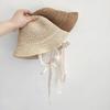 Cute Baby Summer Straw Girl Baby Cap Fashion Lace Bow Beach Kids Hats Children Panama Hat Princess Hat