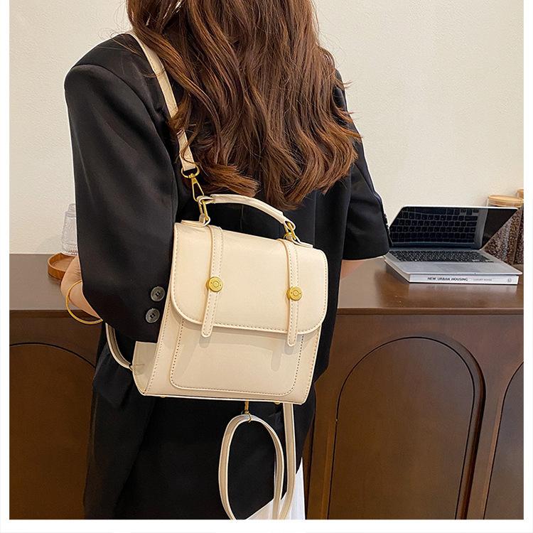 Backpack Women's Backpack Niche Design Bag 2025 New Fashion High Sense Small Girl College Bag