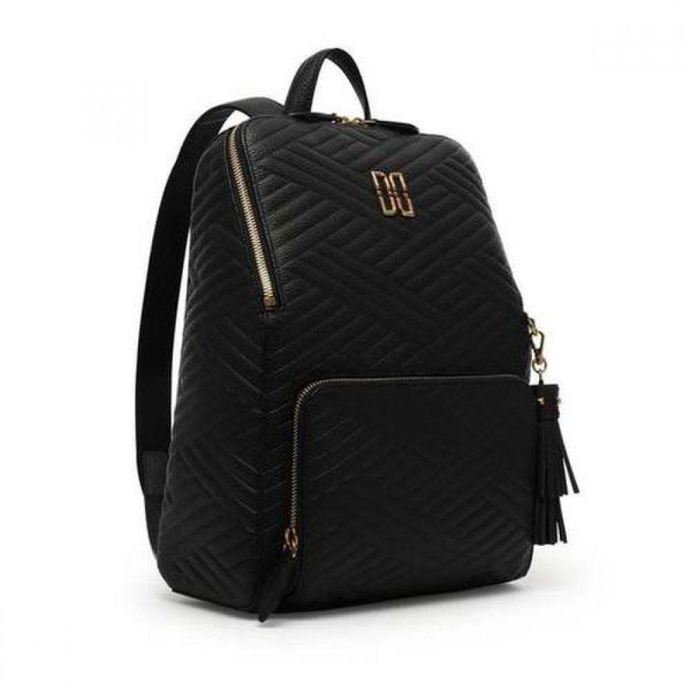 Daks Black Cutting Dd Logo Quilting Leather Backpack Dcba9e369bk