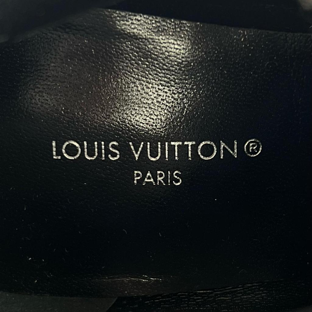 Excellent LOUIS VUITTON Ankle boots black Suede leather Women 35 1A965S Used