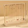 Jewelry Organizer Display Stand Wood Necklace Hanging Countertop Rack for Chains Earrings Bracelets Showcase Storage Rack