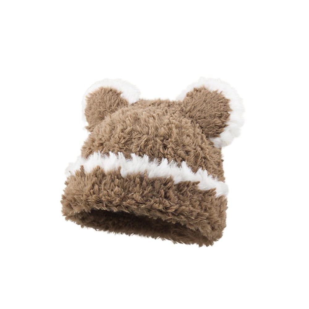Coldproof Plush Winter Hat Soft Warm Beanie Hats Casual Ear Protection Cold Cap  Riding