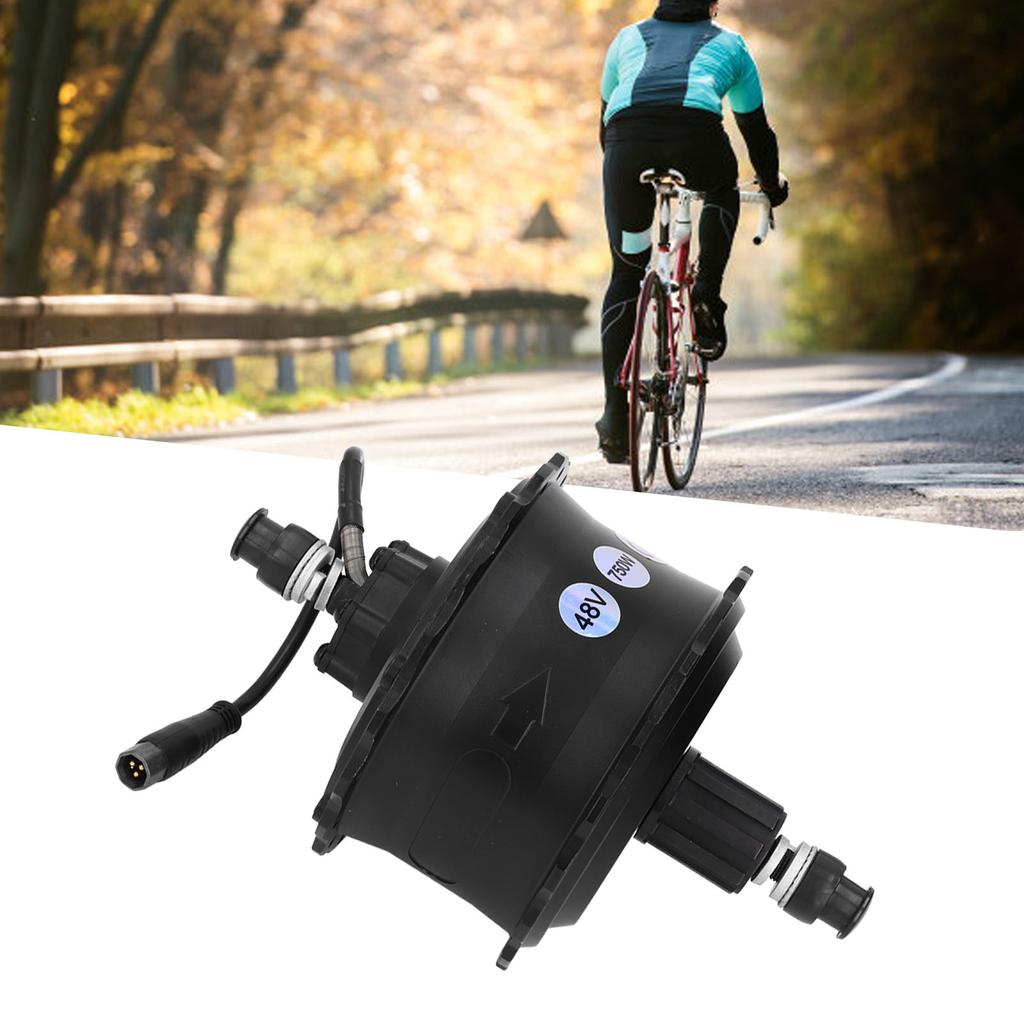 48V 750W Electric Bicycle Hub Motor Professional Rear Drive Cassette Toothed High Torsion Electric Bike Brushless Wheel Hub Motor