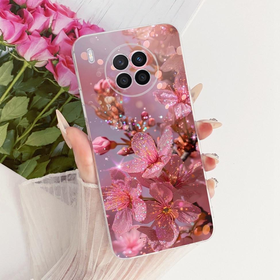 Cover For Huawei Nova 8i Case Cute Cat Fashion Butterfly Funny 2D Painted Casing NEN-L22 NEN-LX1 NEN-LX3