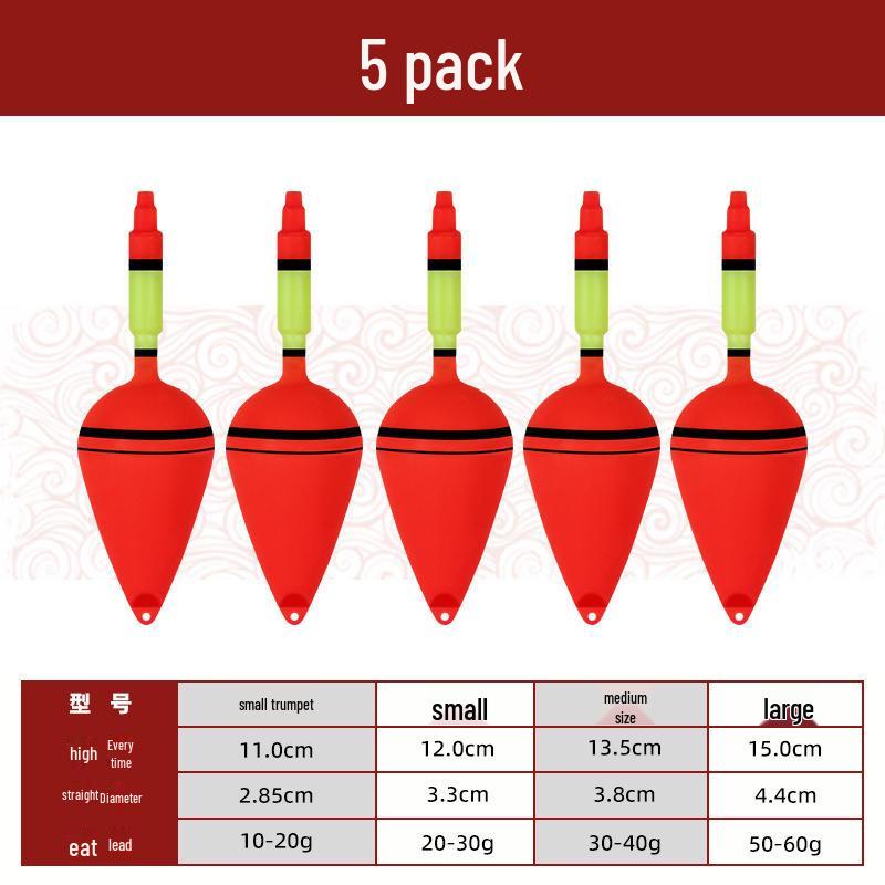 Большой животик Длинный заброс Светящийся поплавок для рыбалки на море и серебряного карпа