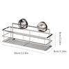 Stainless Steel Storage Bracket Suction Cup Deep Bath Wall Shelf Shampoo Shower Gel Bathroom Holder Bedroom Organizer Mini Shelf