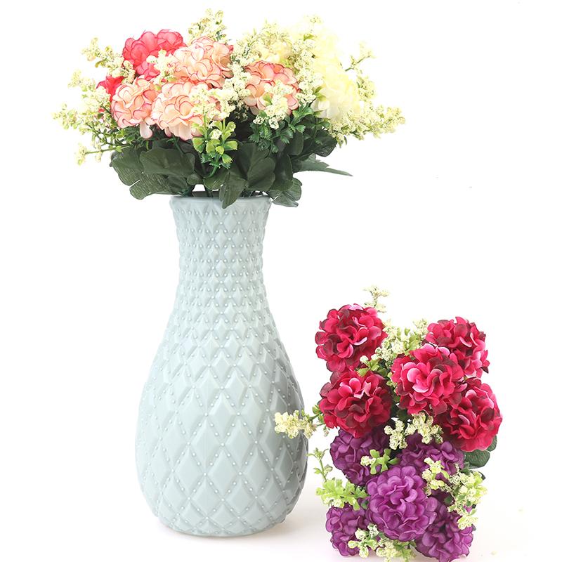 1 букет 5 головок гортензии шелковый цветок искусственный цветок держит цветы декор