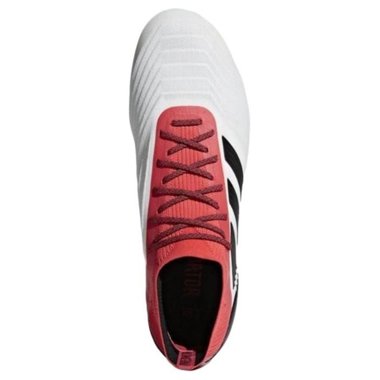 Adidas Predator 18.1 Slip Resistant Abrasion Resistant Soccer Shoes Men's White Red Black CP9257