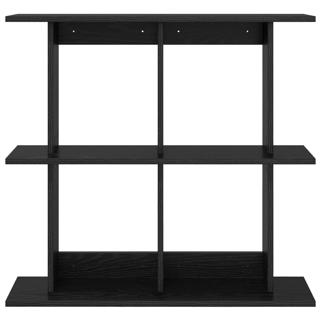 Wall Shelf Wall Mount Black 80 x 20 x 75 cm Engineered Wood