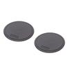 CARMATE Car Non-Slip Coaster for Drink Holder Round Carbon Pattern 2 Pieces DZ237