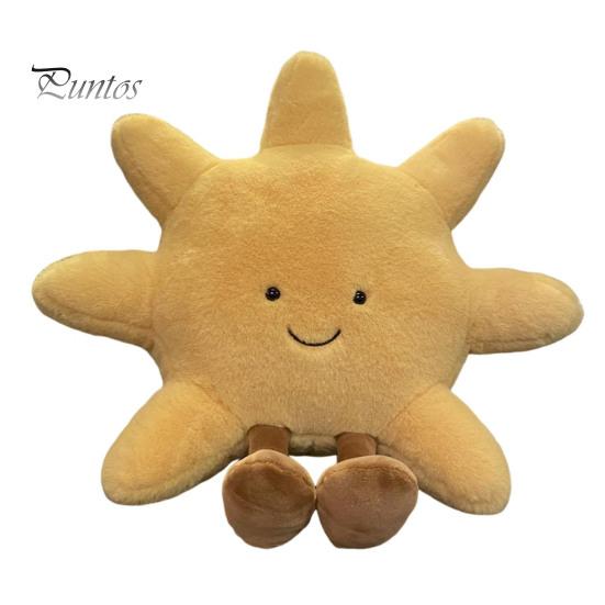 Подушка «Луна и солнце» в мультяшном стиле, эластичная, полностью наполняющая, плюшевая игрушка, диван-кровать, украшение для дивана, подушка для сна в офисе, подушка для сиденья автомобиля